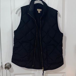 Jcrew Black Puffer Vest